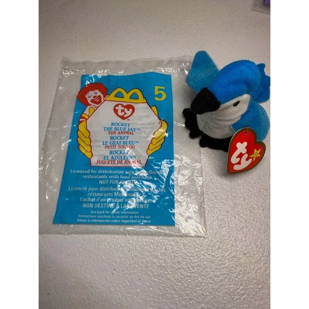 Ty Rocket The Blue Jay McDonald’s Teanie Beanie Baby 7155